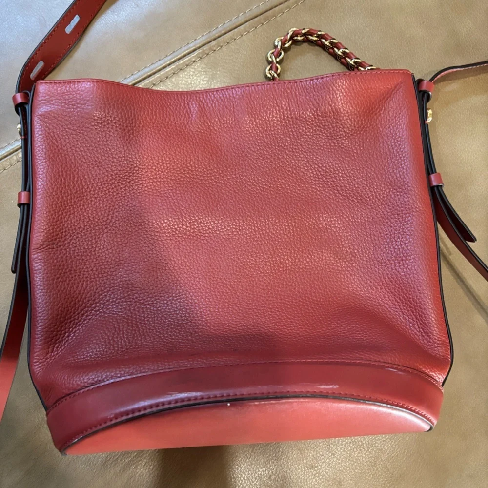 Elegant Micheal kors Reese pink Leather Shoulder Bag - Picture 9 of 9